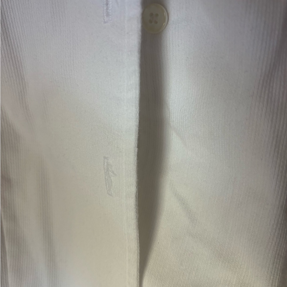 Chic White Button-Down Vest Small - image 3